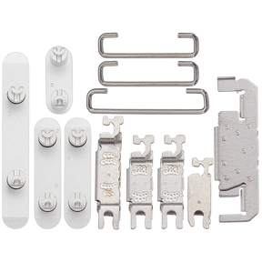 Hard Buttons (Power / Volume / Switch) Compatible For iPhone 16 / 16 Plus (White)