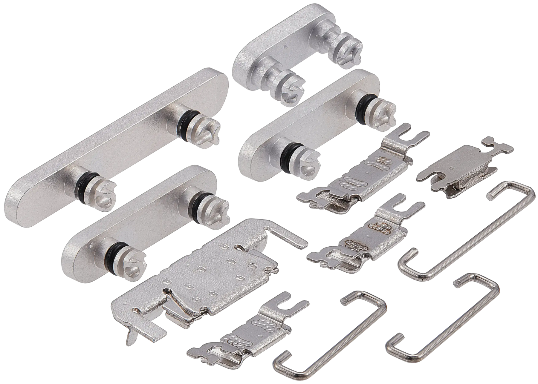 Hard Buttons (Power / Volume / Switch) Compatible For iPhone 16 / 16 Plus (White)