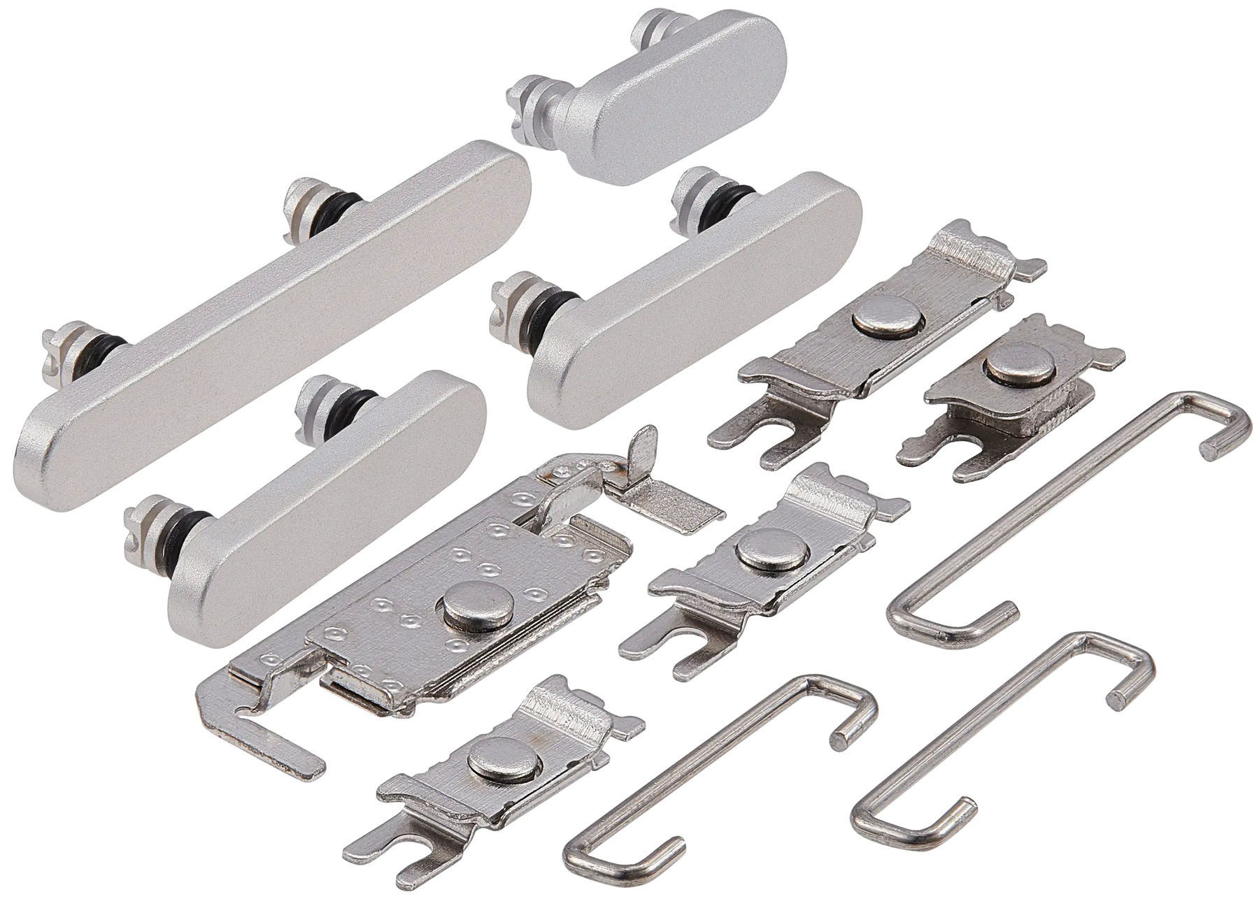 Hard Buttons (Power / Volume / Switch) Compatible For iPhone 16 / 16 Plus (White)