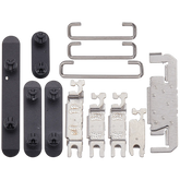 Hard Buttons (Power / Volume / Switch) Compatible For iPhone 16 / 16 Plus (Black)