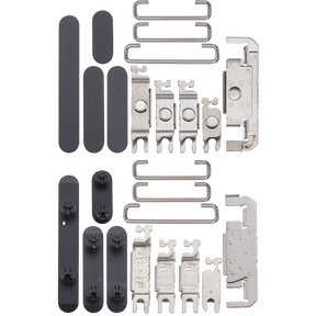 Hard Buttons (Power / Volume / Switch) Compatible For iPhone 16 / 16 Plus (Black)