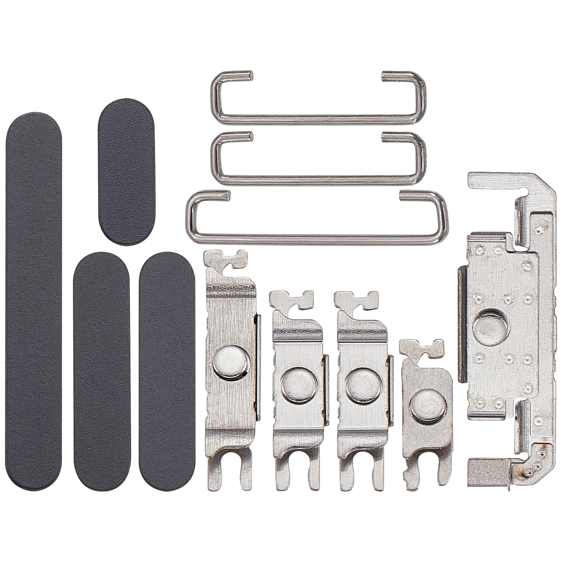 Hard Buttons (Power / Volume / Switch) Compatible For iPhone 16 / 16 Plus (Black)