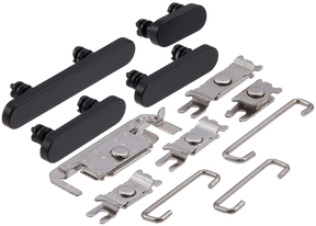 Hard Buttons (Power / Volume / Switch) Compatible For iPhone 16 / 16 Plus (Black)