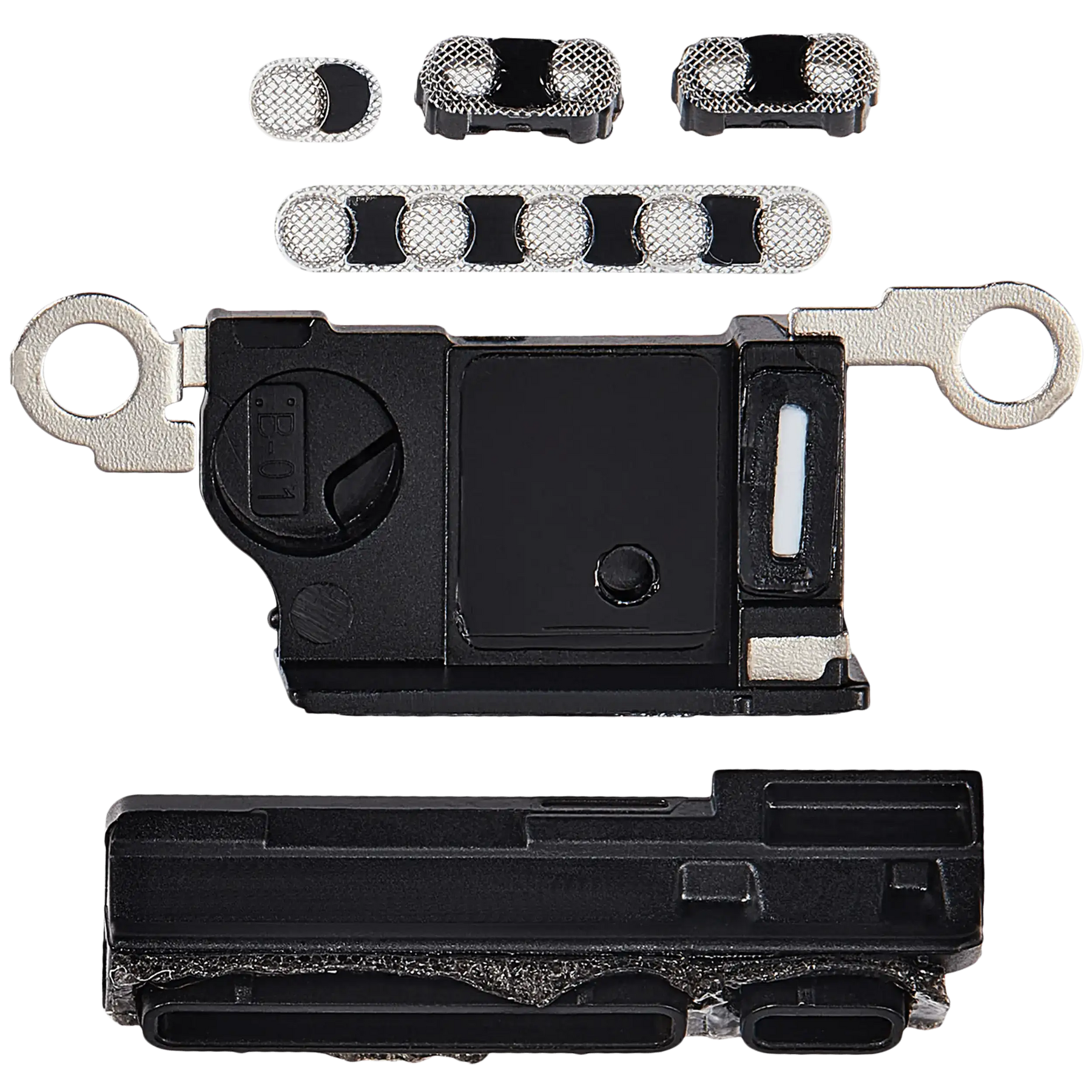 Loudspeaker / Mic Mesh Compatible For iPhone 16 Pro Max (White Titanium) (10 Pack)