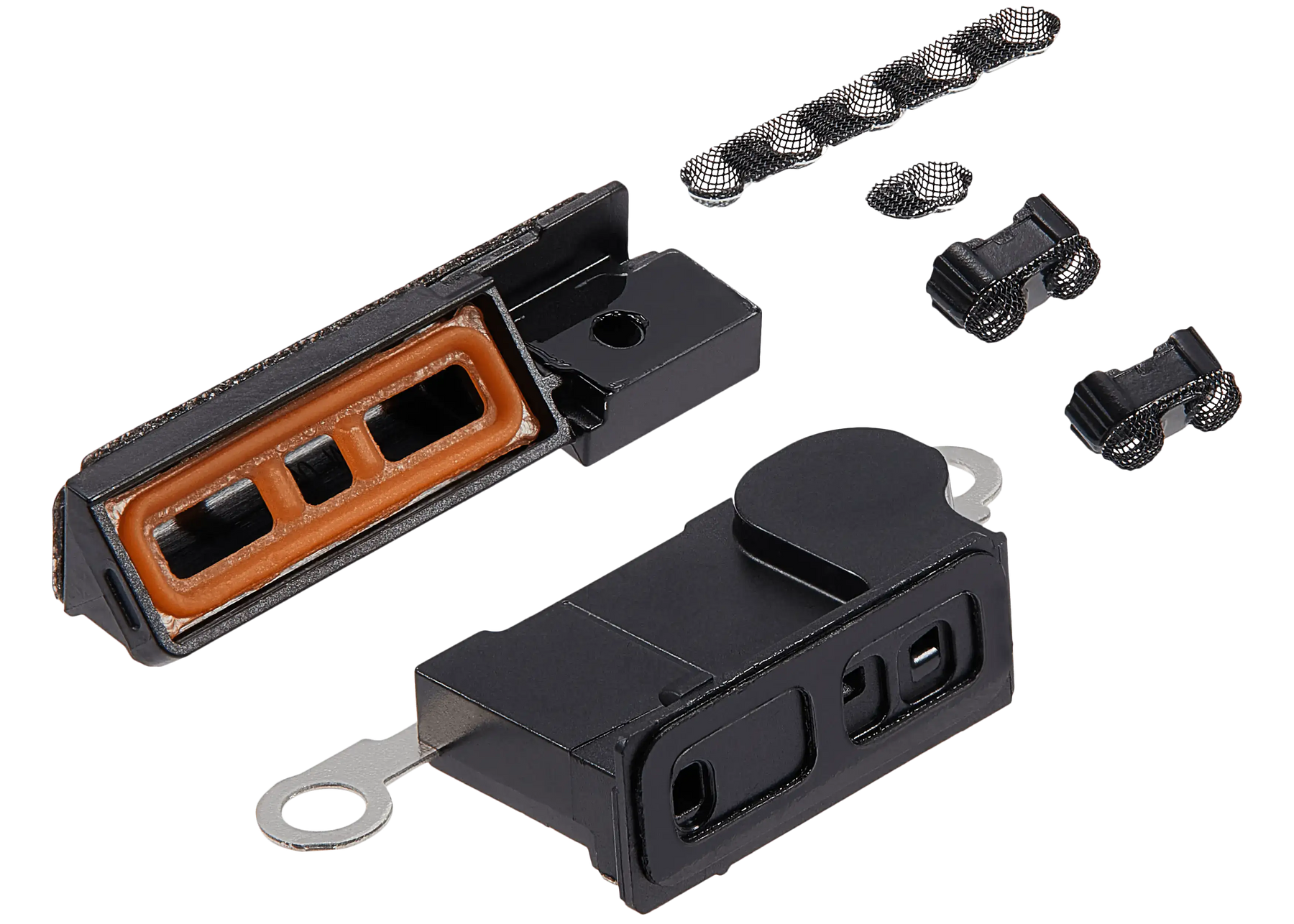 Loudspeaker / Mic Mesh Compatible For iPhone 16 Pro Max (Black Titanium) (10 Pack)