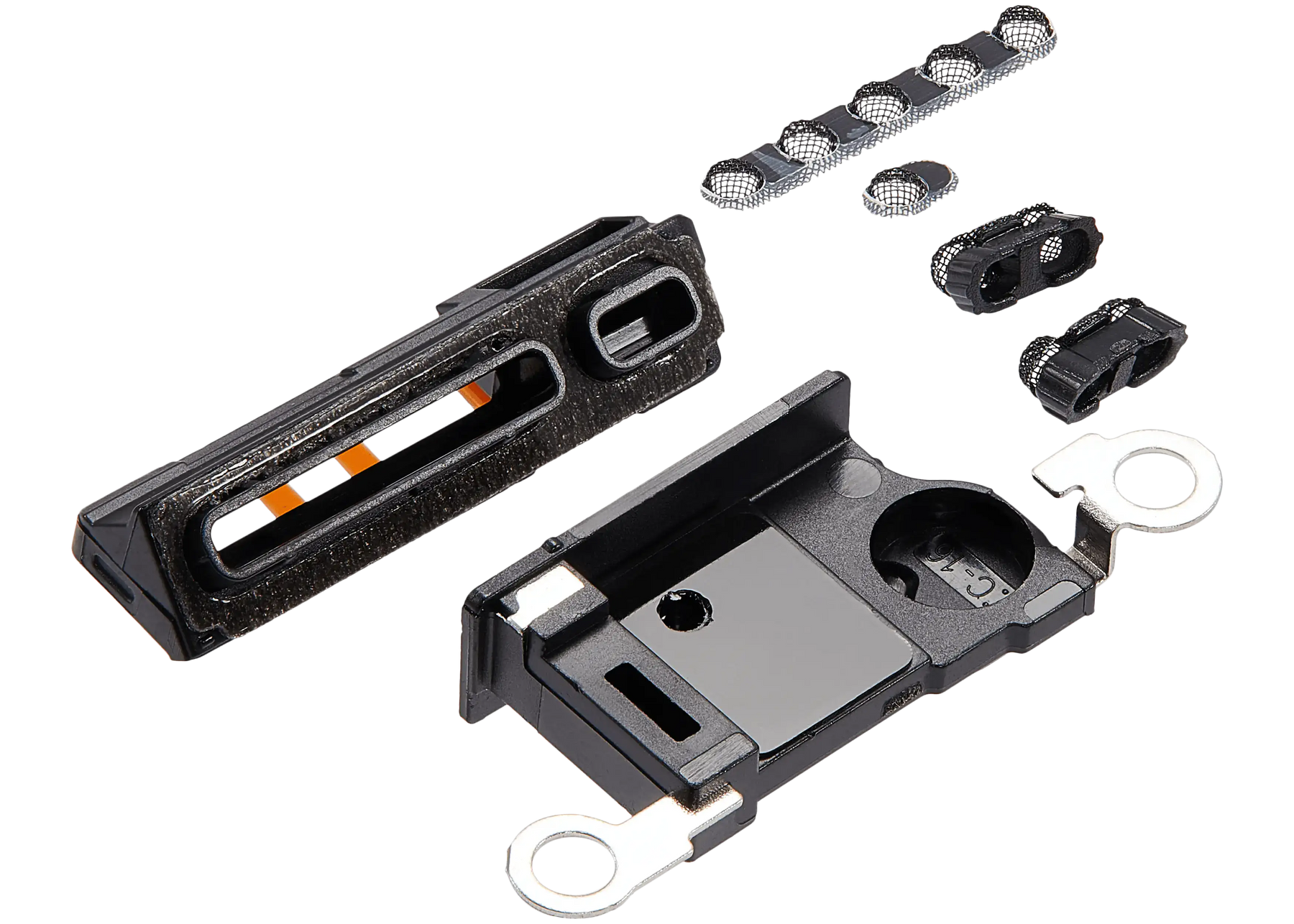 Loudspeaker / Mic Mesh Compatible For iPhone 16 Pro Max (Black Titanium) (10 Pack)