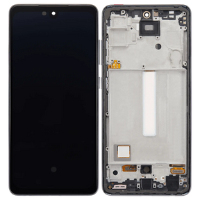 OLED Assembly With Frame Compatible For Samsung Galaxy A52 4G (A525 / 2021) / A52 5G (A526 / 2021) / A52S 5G (A528 / 2021) (6.36") (Vemake) (Awesome Black)