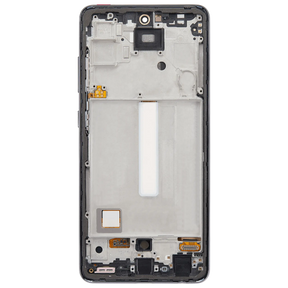 Replacement OLED Assembly With Frame Compatible For Samsung Galaxy A52 4G by Macfactory.in (A525 / 2021) / A52 5G (A526 / 2021) / A52S 5G (A528 / 2021) (6.36") (Vemake) (Awesome Black)