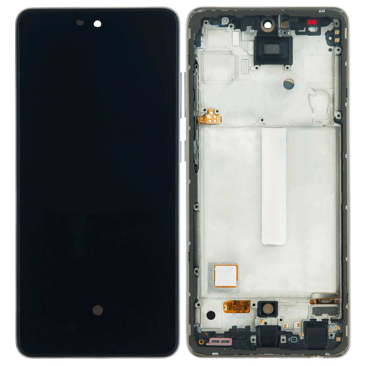 Replacement OLED Assembly With Frame Compatible For Samsung Galaxy A52 4G (A525 / 2021) / A52 5G (A526 / 2021) / A52S 5G (A528 / 2021) (6.36") (Vemake) (Awesome White)