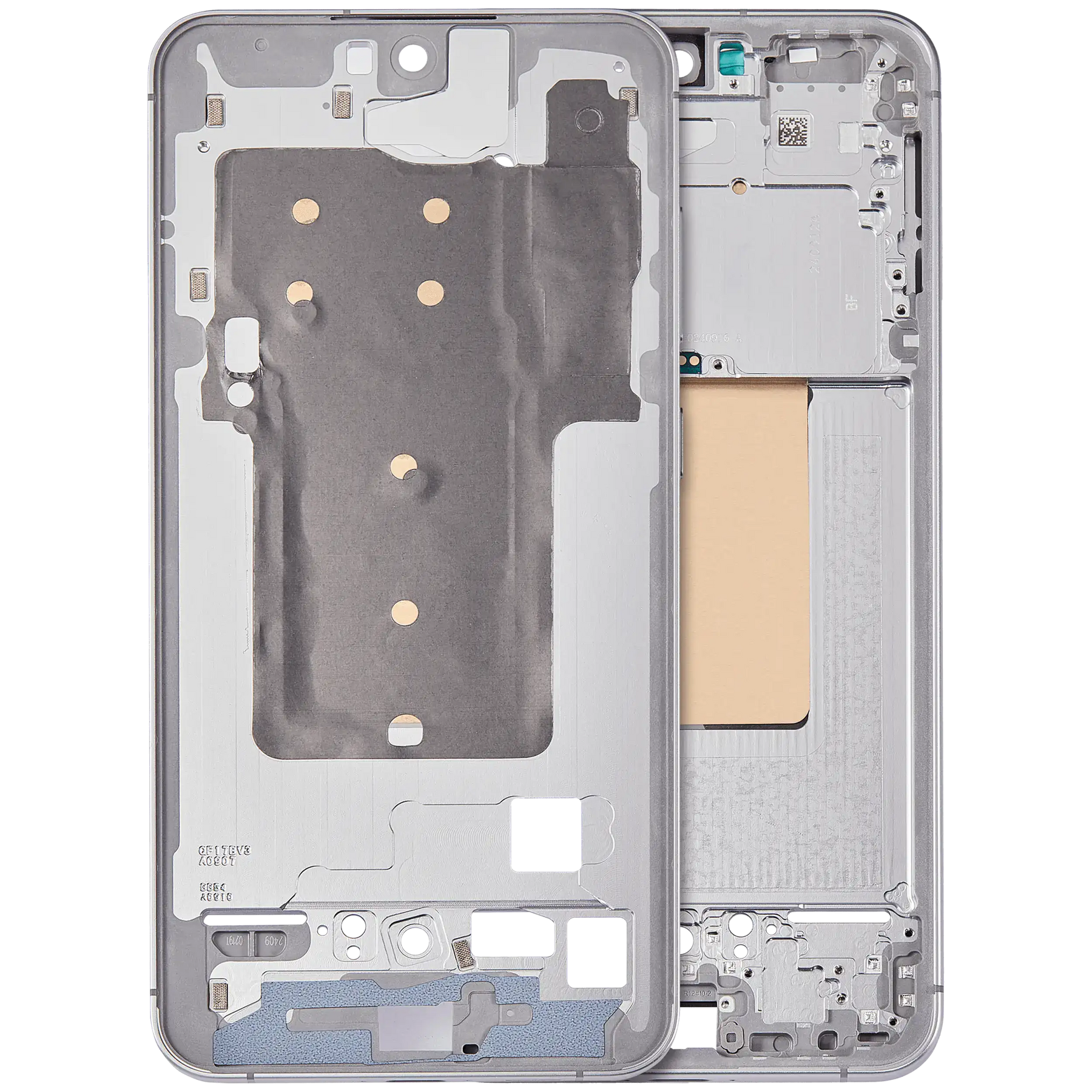 Mid-Frame Housing Compatible For Samsung Galaxy S24 FE 5G (US & International Version) (Gray / Blue / Mint / Yellow)