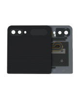 Outer OLED Assembly With Frame Compatible For Samsung Galaxy Z Flip 4G (F700) / Z Flip 5G (F707) (Service Pack) (Mirror Black)