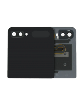 Outer OLED Assembly With Frame Compatible For Samsung Galaxy Z Flip 4G (F700) / Z Flip 5G (F707) (Service Pack) (Mirror Black)