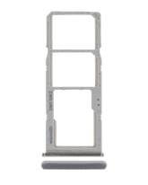 Dual Sim Card Tray Replacement Compatible For Samsung Galaxy A70 (A705 / 2019) (Silver)