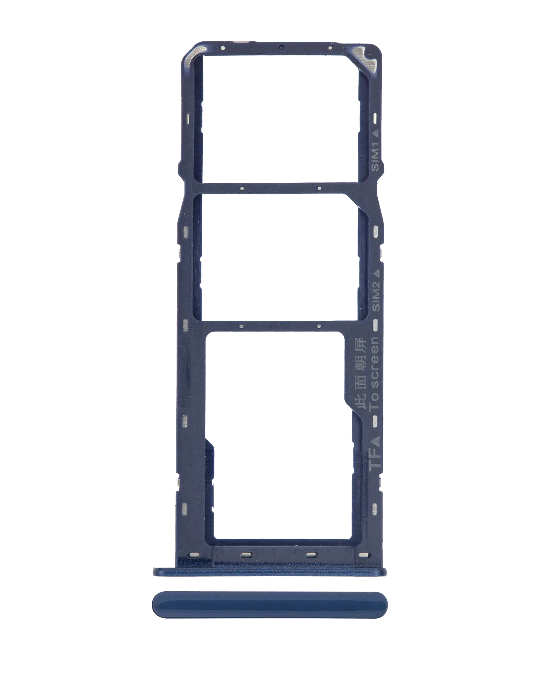 Dual Sim Card Tray Compatible For Samsung Galaxy A10s (A107 / 2019) / A20s (A207 / 2019) (Blue)