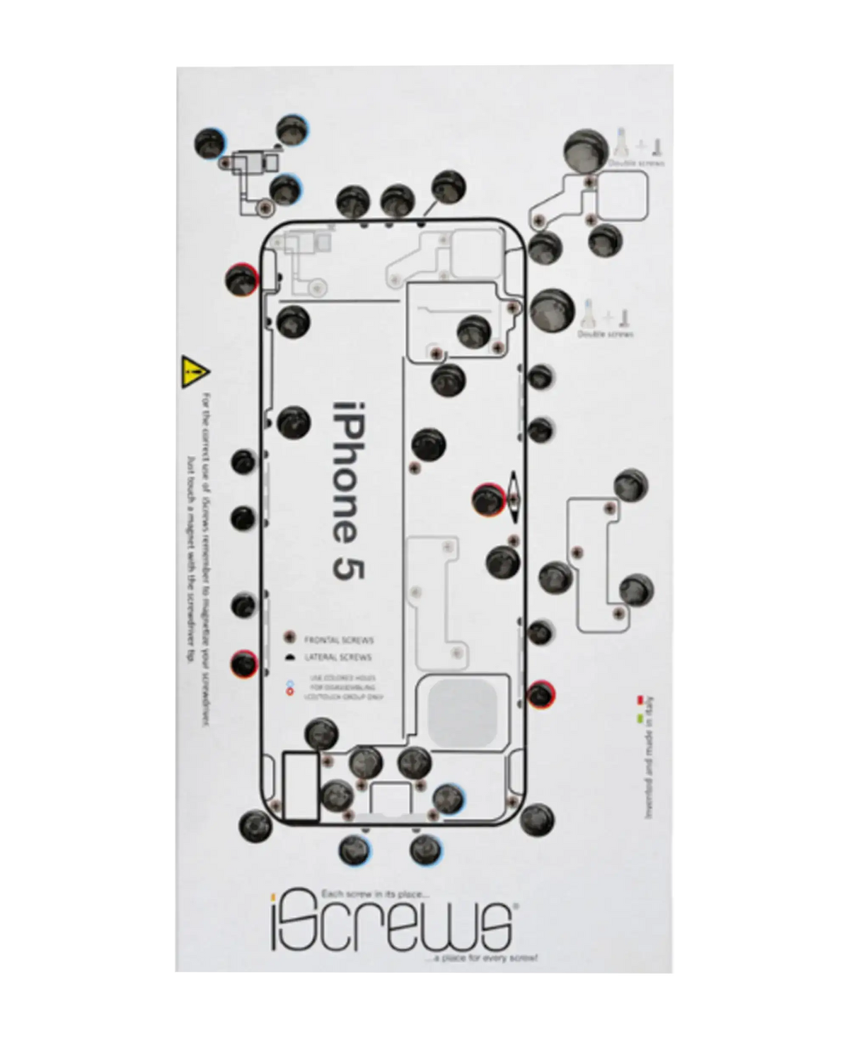 iScrews Position Mat Compatible For iPhone 5 (dottorpod)