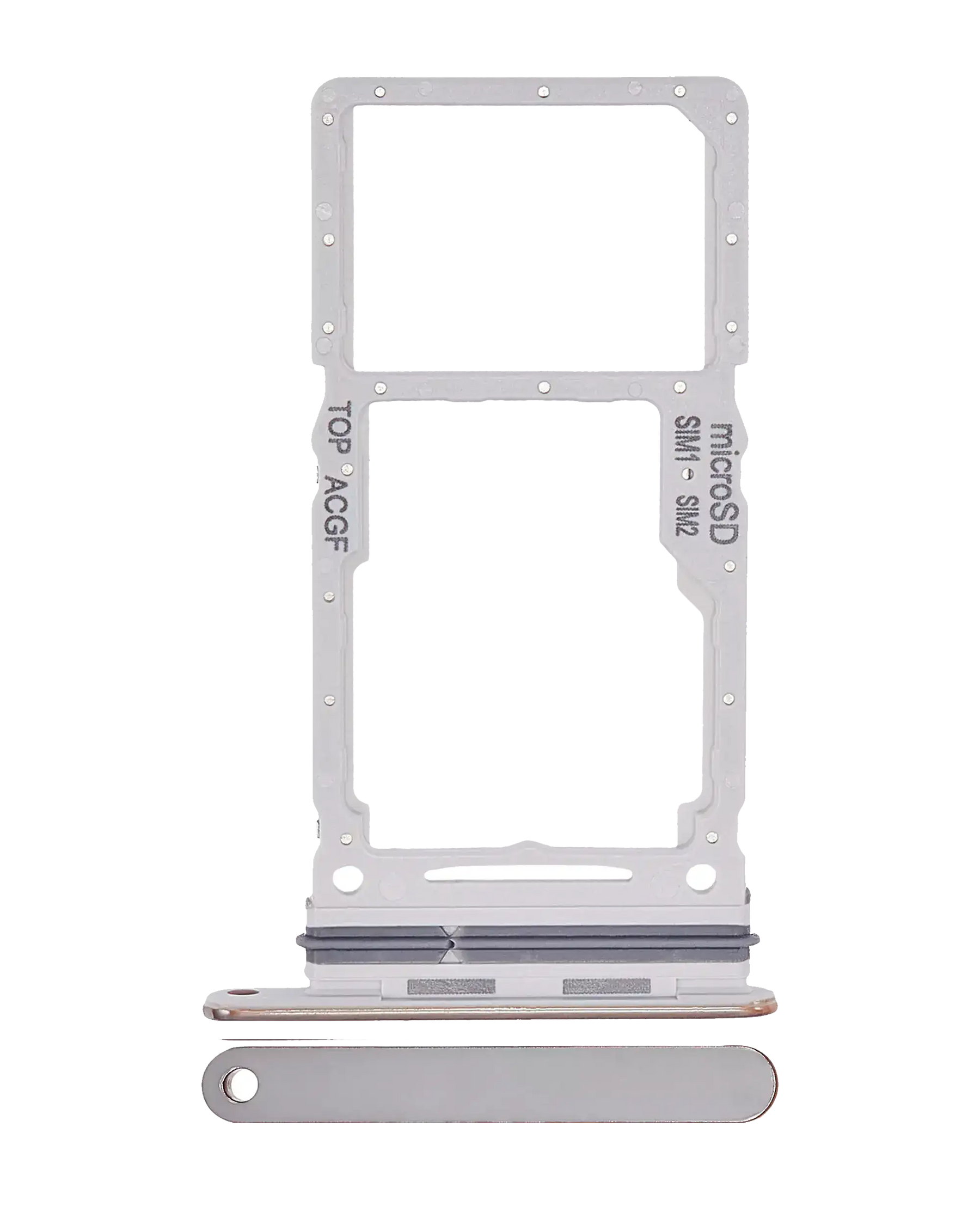 Dual Sim Card Tray Compatible For Samsung Galaxy A73 5G Replacement (A736 / 2022) (White)