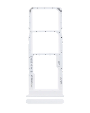 Dual Sim Card Tray Compatible For Samsung Galaxy A02 (A022 / 2020) (White)
