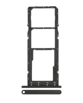 Dual Sim Card Tray Compatible For Samsung Galaxy A03S (A037F / 2021) (Black)