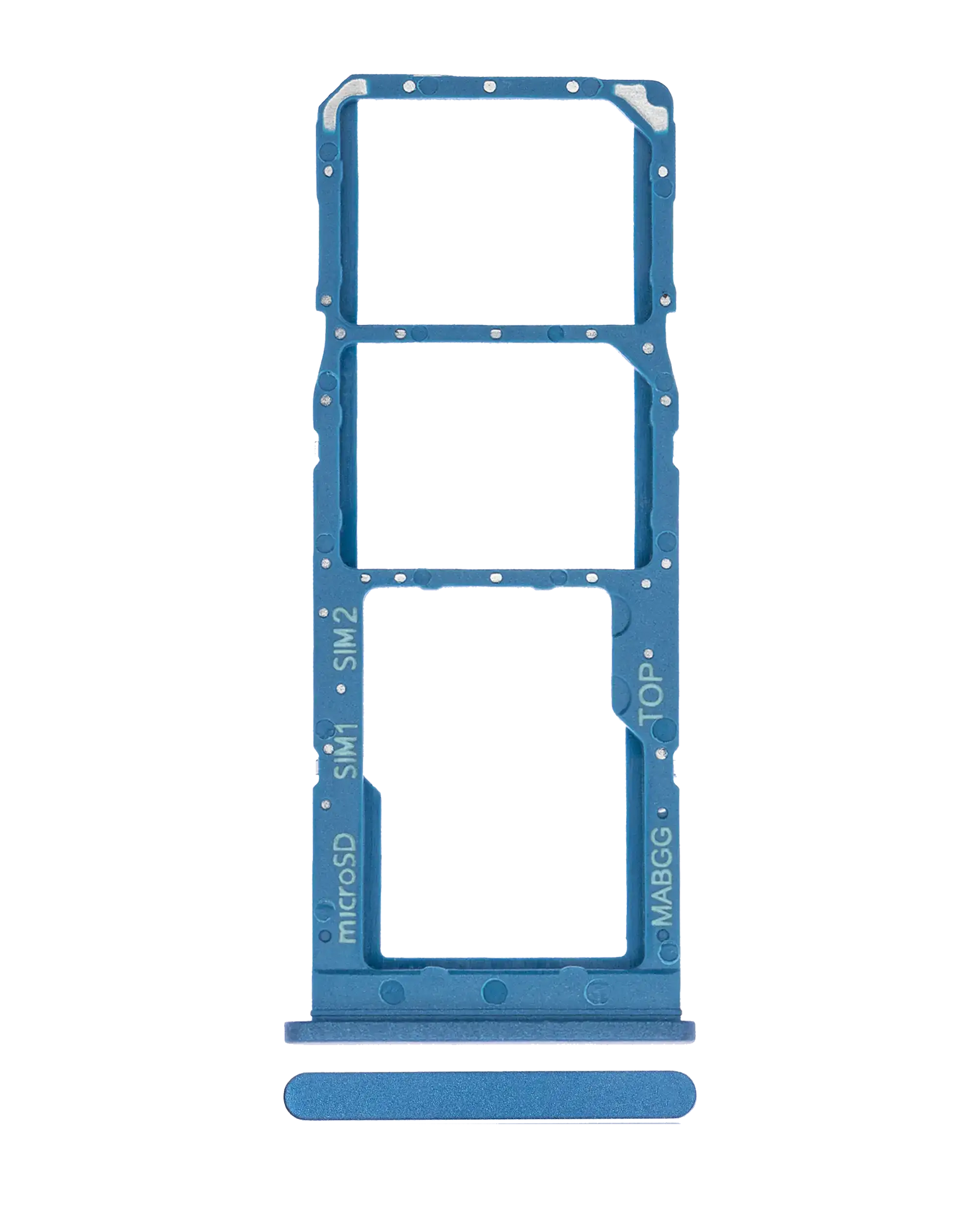 Dual Sim Card Tray Compatible For Samsung Galaxy A12 (A125 / 2020) (Blue)