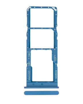Dual Sim Card Tray Compatible For Samsung Galaxy A12 (A125 / 2020) (Blue)