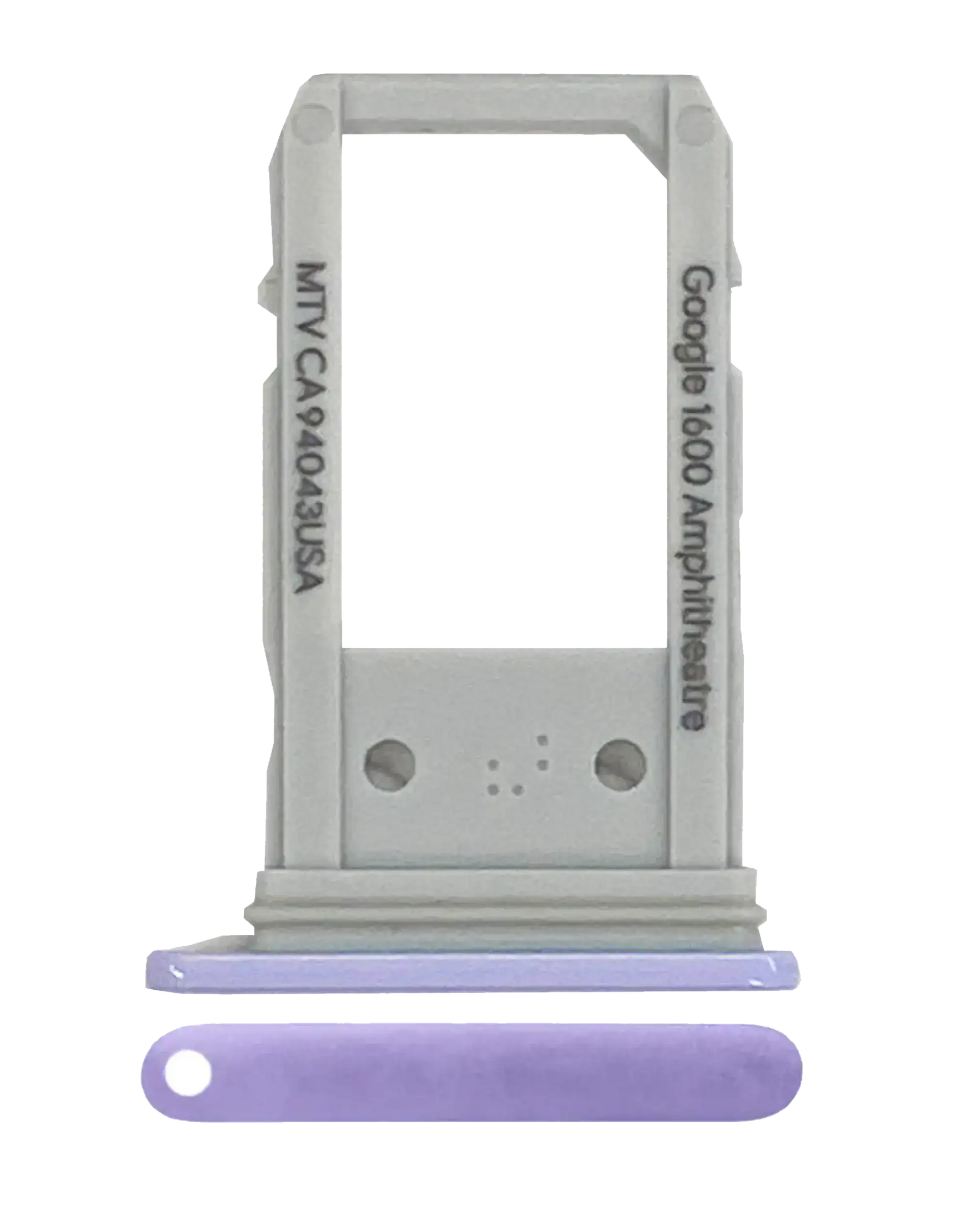 Repacement Sim Card Tray Compatible For Google Pixel 3a (Genuine OEM) (Purple)