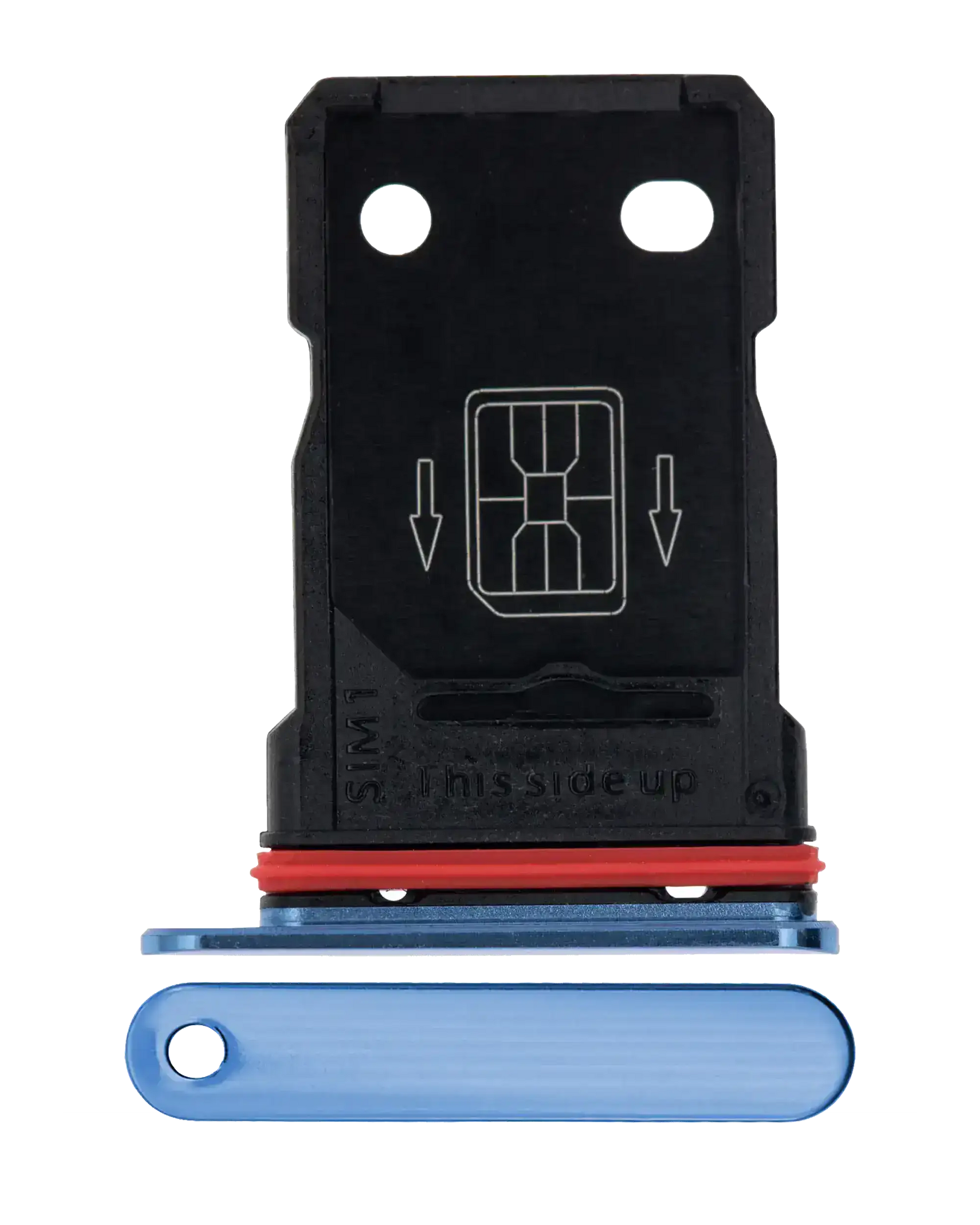 Replacement Dual Sim Card Tray Compatible For OnePlus 7T (Glacier Blue)