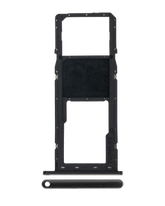 Single Sim Card Tray Compatible For Samsung Galaxy A01 (A015 / 2020) (Black)