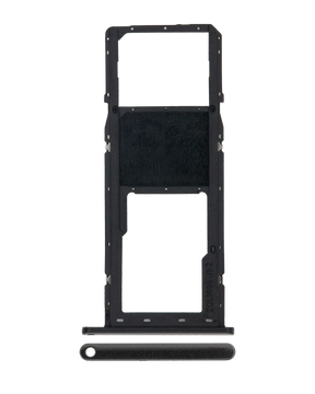 Single Sim Card Tray Compatible For Samsung Galaxy A01 (A015 / 2020) (Black)