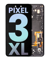 OLED Assembly With Frame Compatible For Google Pixel 3 XL Replacement (Genuine OEM) (Just Black)