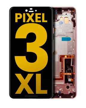 OLED Assembly With Frame Compatible For Google Pixel 3 XL Replacement by Macfactory.in(Refurbished) (Pink)