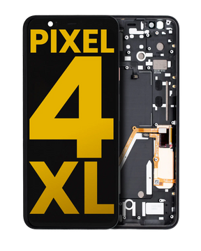 Replacement OLED Assembly With Frame Compatible For Google Pixel 4 XL (International Version) (Refurbished) (Pink Power Button)
