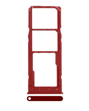 Dual Sim Card Tray Compatible For Samsung Galaxy A10 (A105 / 2019) (Red)