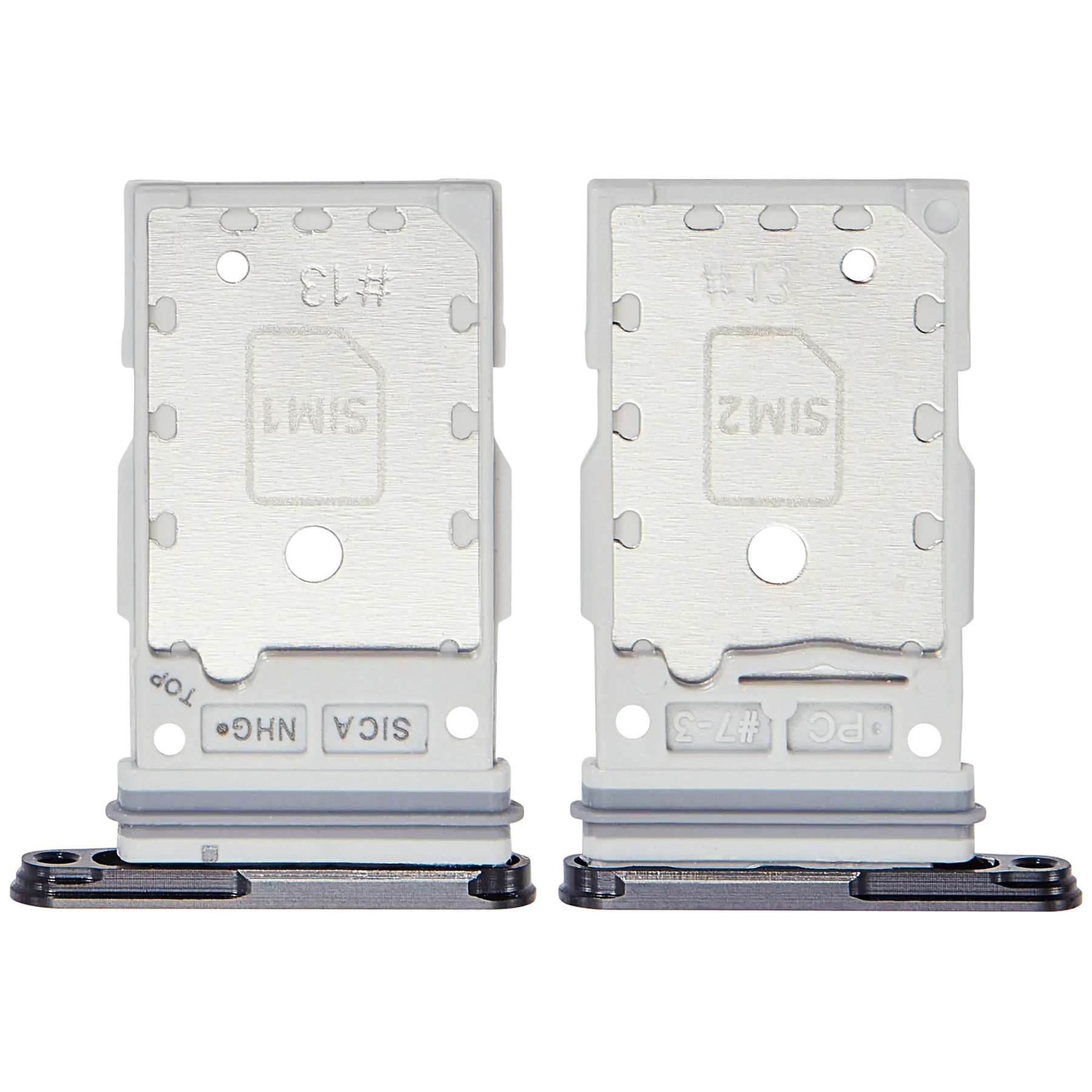 Dual Sim Card Tray Compatible For Samsung Galaxy S25 / S25 Plus (Premium) ((Blue Black)