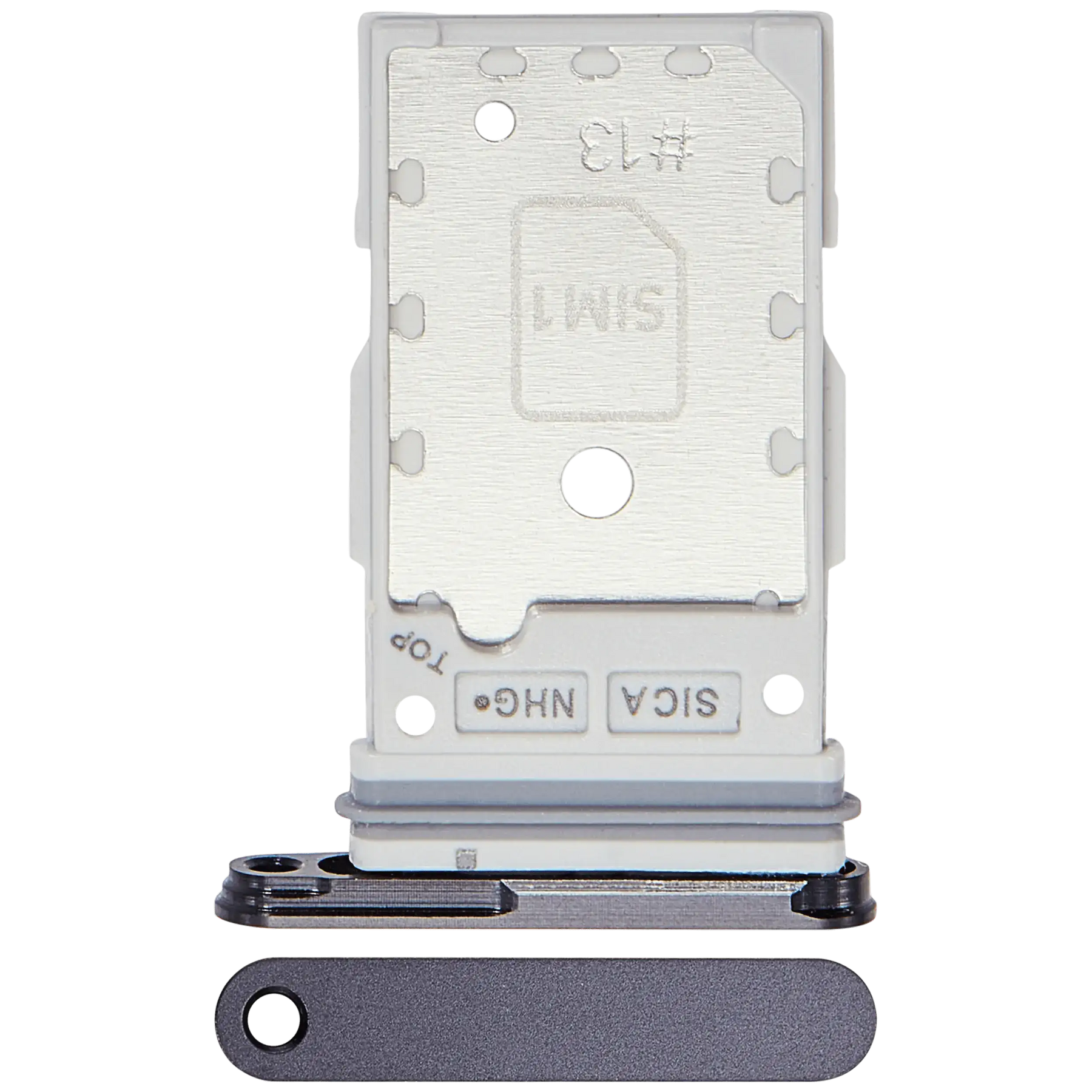 Dual Sim Card Tray Compatible For Samsung Galaxy S25 / S25 Plus (Premium) ((Blue Black)