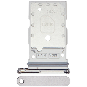Dual Sim Card Tray Compatible For Samsung Galaxy S25 / S25 Plus Replacement  (Premium) (White)