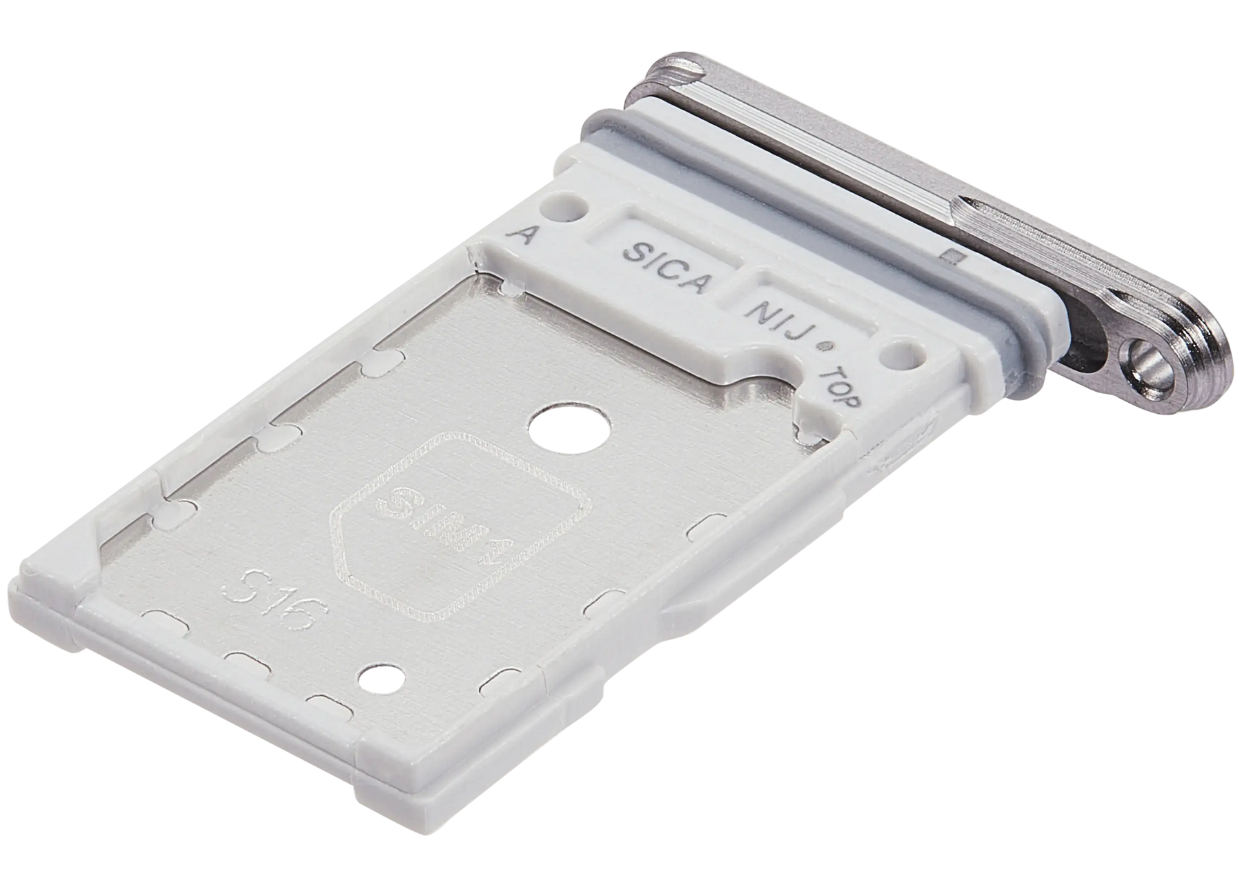 Dual Sim Card Tray Replacement Compatible For Samsung Galaxy S25 / S25 Plus (Premium) (White)