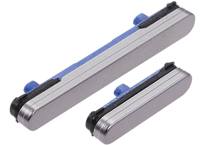 Replacement Hard Buttons (Power / Volume) Compatible For Samsung Galaxy S25 / S25 Plus (Premium) (Gray)