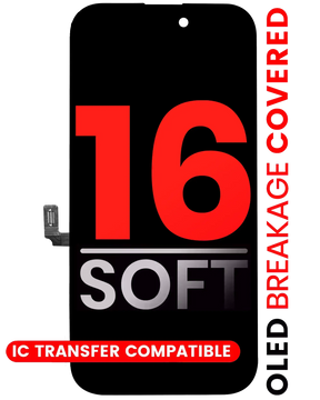OLED Assembly Compatible For iPhone 16 (Aftermarket Pro: XO7 Soft)