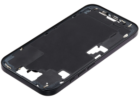Mid-Frame Housing With Power And Volume Button Compatible For iPhone 16 (US Version) (Used OEM Pull: Grade A) (Black)