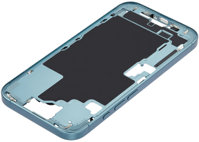 Mid-Frame Housing With Power And Volume Button Compatible For iPhone 16 (US Version) (Used OEM Pull: Grade A) (Teal)
