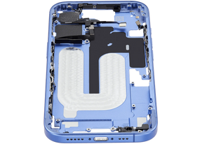 Mid-Frame Housing With Power And Volume Button Compatible For iPhone 16 (US Version) (Used OEM Pull: Grade A) (Ultramarine)