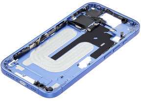 Mid-Frame Housing With Power And Volume Button Compatible For iPhone 16 (US Version) (Used OEM Pull: Grade A) (Ultramarine)