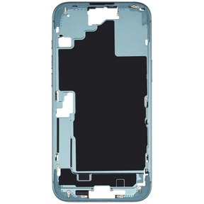 Mid-Frame Housing With Power And Volume Button Compatible For iPhone 16 Plus (US Version) (Used OEM Pull: Grade A) (Teal)