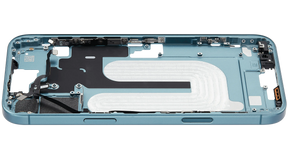 Mid-Frame Housing With Power And Volume Button Compatible For iPhone 16 Plus (US Version) (Used OEM Pull: Grade A) (Teal)