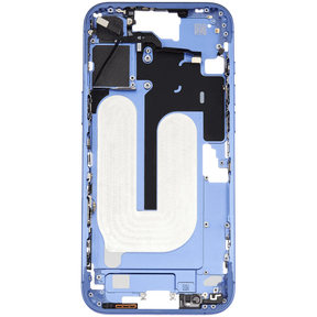 Mid-Frame Housing With Power And Volume Button Compatible For iPhone 16 Plus (US Version) (Used OEM Pull: Grade A) (Ultramarine)