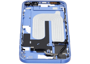 Mid-Frame Housing With Power And Volume Button Compatible For iPhone 16 Plus (US Version) (Used OEM Pull: Grade A) (Ultramarine)