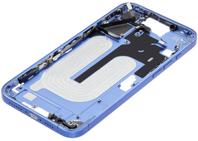 Mid-Frame Housing With Power And Volume Button Compatible For iPhone 16 Plus (US Version) (Used OEM Pull: Grade A) (Ultramarine)