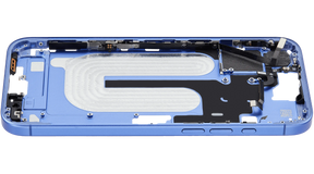 Mid-Frame Housing With Power And Volume Button Compatible For iPhone 16 Plus (US Version) (Used OEM Pull: Grade A) (Ultramarine)