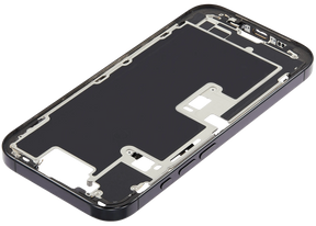 Mid-Frame Housing With Power And Volume Button Compatible For iPhone 16 Pro (US Version) (Used OEM Pull: Grade A) (Black Titanium)