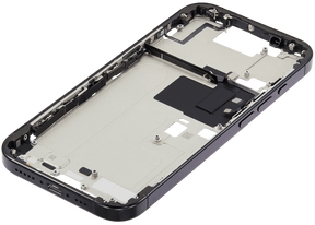 Mid-Frame Housing With Power And Volume Button Compatible For iPhone 16 Pro (US Version) (Used OEM Pull: Grade A) (Black Titanium)